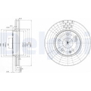 Delphi | Bremsscheibe | BG3396