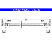 ATE | Bremsschlauch | 83.6224-0200.3