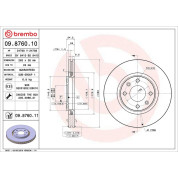 Brembo | Bremsscheibe | 09.8760.11