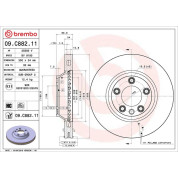 Brembo | Bremsscheibe | 09.C882.11