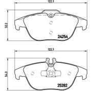 Brembo | Bremsbelagsatz, Scheibenbremse | P 50 104