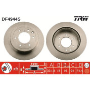 TRW | Bremsscheibe | DF4944S