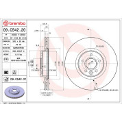 Brembo | Bremsscheibe | 09.C542.21