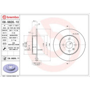 Brembo | Bremsscheibe | 08.9826.11