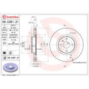 Brembo | Bremsscheibe | 09.C391.21