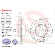 Brembo | Bremsscheibe | 09.8304.2X