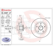 Brembo | Bremsscheibe | 08.B397.27