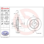 Brembo | Bremsscheibe | 09.6727.34