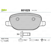 Valeo | Bremsbelagsatz, Scheibenbremse | 601029
