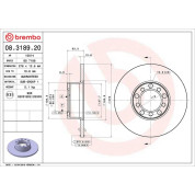 Brembo | Bremsscheibe | 08.3189.20
