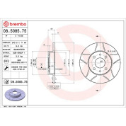 Brembo | Bremsscheibe | 08.5085.75