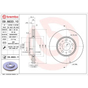 Brembo | Bremsscheibe | 09.8633.11