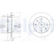 Delphi | Bremsscheibe | BG3561