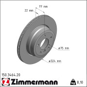 Zimmermann | Bremsscheibe | 150.3464.20