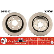 TRW | Bremsscheibe | DF4513
