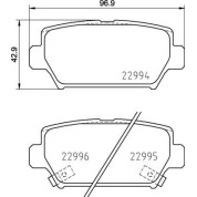 Brembo | Bremsbelagsatz, Scheibenbremse | P 54 062