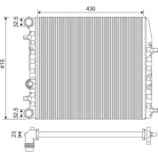 Valeo | Kühler, Motorkühlung | 733062