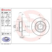 Brembo | Bremsscheibe | 08.9084.11