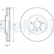 Delphi | Bremsscheibe | BG4672C