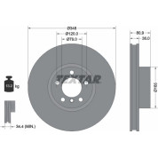 Textar | Bremsscheibe | 92269505