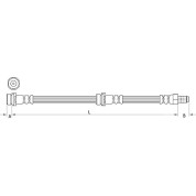 Metzger | Bremsschlauch | 4111034