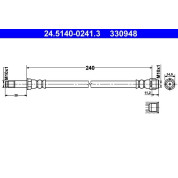ATE | Bremsschlauch | 24.5140-0241.3