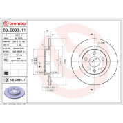 Brembo | Bremsscheibe | 08.D893.11