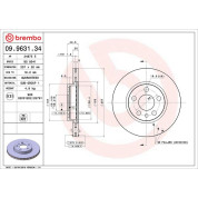 Brembo | Bremsscheibe | 09.9631.34