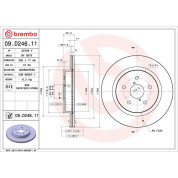 Brembo | Bremsscheibe | 09.D246.11