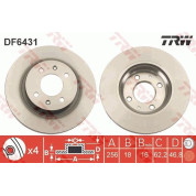 TRW | Bremsscheibe | DF6431