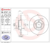 Brembo | Bremsscheibe | 08.5747.11