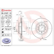 Brembo | Bremsscheibe | 09.9167.11