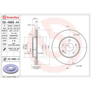 Brembo | Bremsscheibe | 09.4869.41