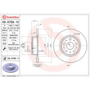 Brembo | Bremsscheibe | 08.6768.11