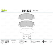 Valeo | Bremsbelagsatz, Scheibenbremse | 601332
