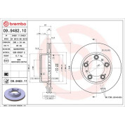 Brembo | Bremsscheibe | 09.9482.11