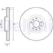 Delphi | Bremsscheibe | BG9151C