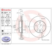 Brembo | Bremsscheibe | 09.D211.11