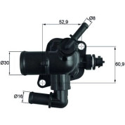 Mahle | Thermostat, Kühlmittel | TI 251 88D
