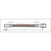 Metzger | Bremsschlauch | 4116226