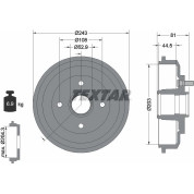 Textar | Bremstrommel | 94026700