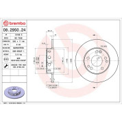 Brembo | Bremsscheibe | 08.2950.24