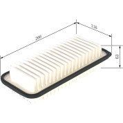 BOSCH | Luftfilter | 1 987 429 177