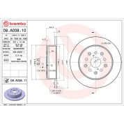 Brembo | Bremsscheibe | 08.A038.11