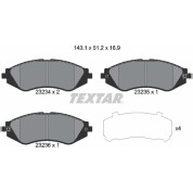 Textar | Bremsbelagsatz, Scheibenbremse | 2323401