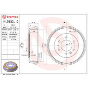 Brembo | Bremstrommel | 14.D632.10