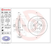 Brembo | Bremsscheibe | 08.C250.11