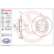 Brembo | Bremsscheibe | 08.D222.11