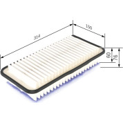 BOSCH | Luftfilter | F 026 400 143