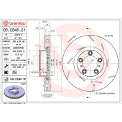 Brembo | Bremsscheibe | 09.C549.31
